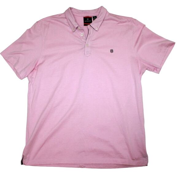 Vicrotinox Tailored Fit Pink mens Polo Size XL - Picture 1 of 8
